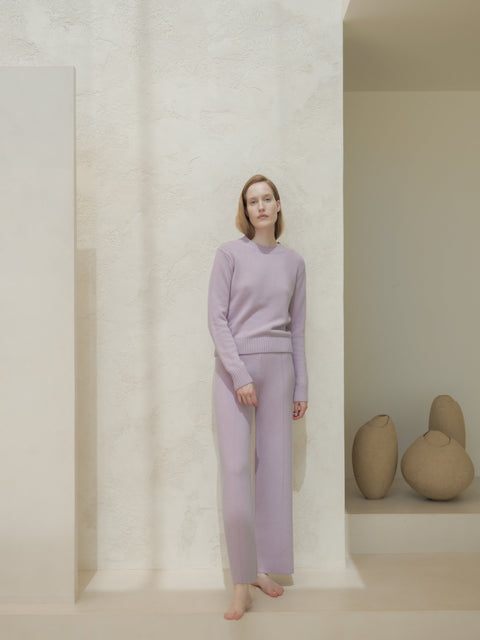 Cashmere Mix Crewneck Sweater - Lèmme