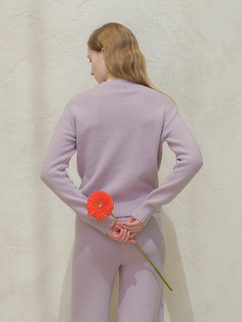 Cashmere Mix Crewneck Sweater - Lèmme