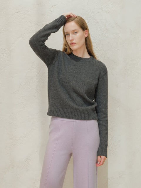 Cashmere Mix Crewneck Sweater - Lèmme
