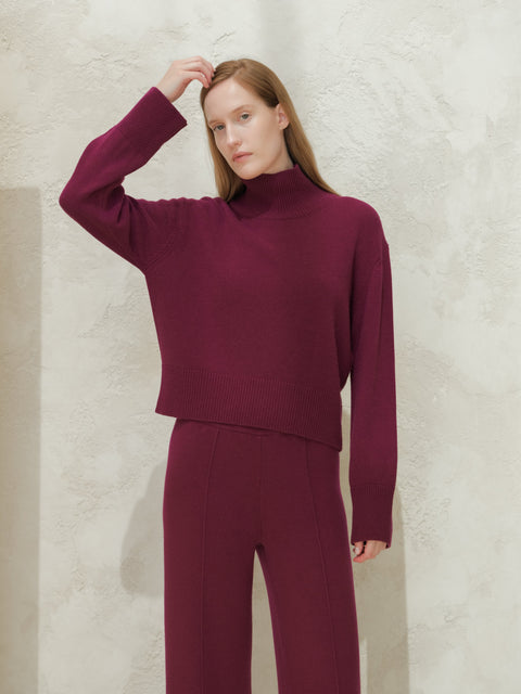 Cashmere Mix Turtleneck Sweater - Lèmme