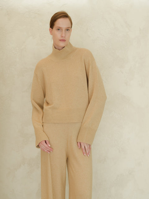 Cashmere Mix Turtleneck Sweater - Lèmme