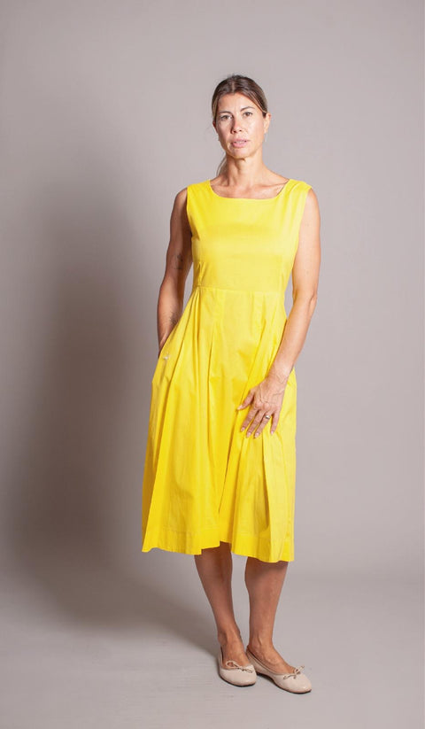Artiglio – Sleeveless A-Line Dress in Lightweight Fabric – Summer Essential