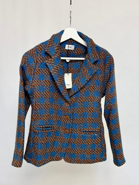 Blazer in tessuto pied-de-poule strutturato SixStop