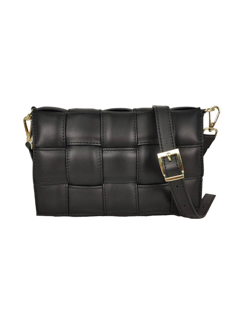Woven leather clutch Florence Leather