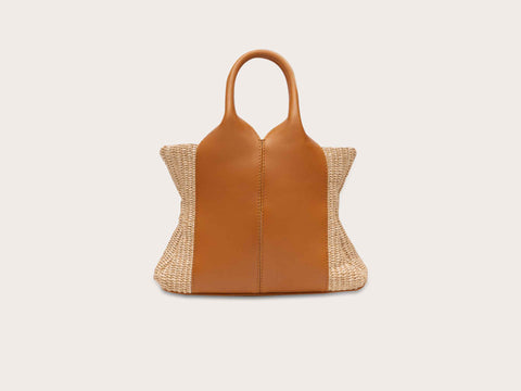 Bag -Butterfly with Straw Basket Small