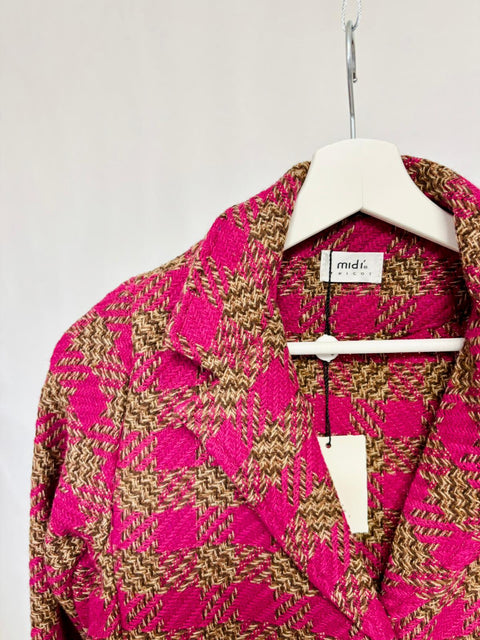 Blazer in tessuto pied-de-poule strutturato SixStop