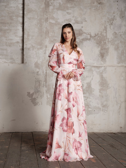 Dress - Georgette Pink Roberta Longo