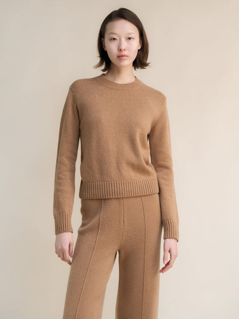 Cashmere Mix Crewneck Sweater - Lèmme