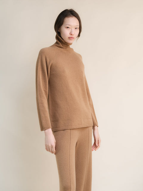 Cashmere Mix Turtleneck Sweater (3D-Knit) - Lèmme