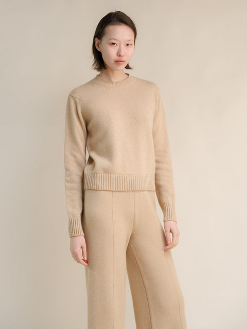 Cashmere Mix Crewneck Sweater - Lèmme