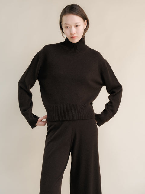 Cashmere Mix Turtleneck Sweater - Lèmme