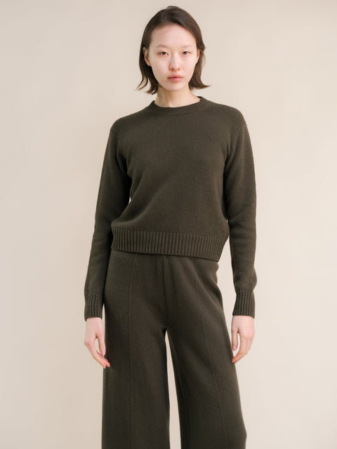 Cashmere Mix Crewneck Sweater - Lèmme