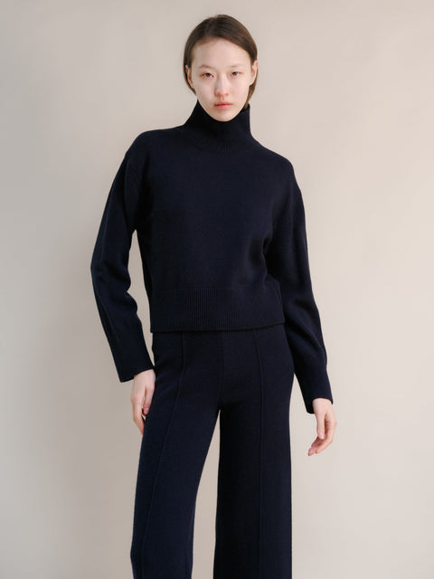 Cashmere Mix Turtleneck Sweater - Lèmme