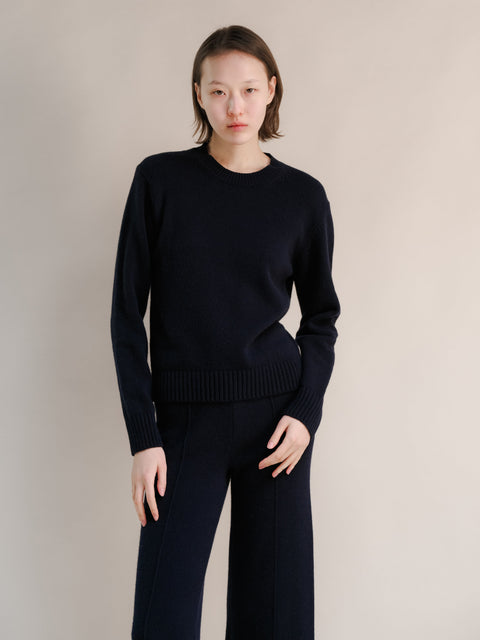 Cashmere Mix Crewneck Sweater - Lèmme