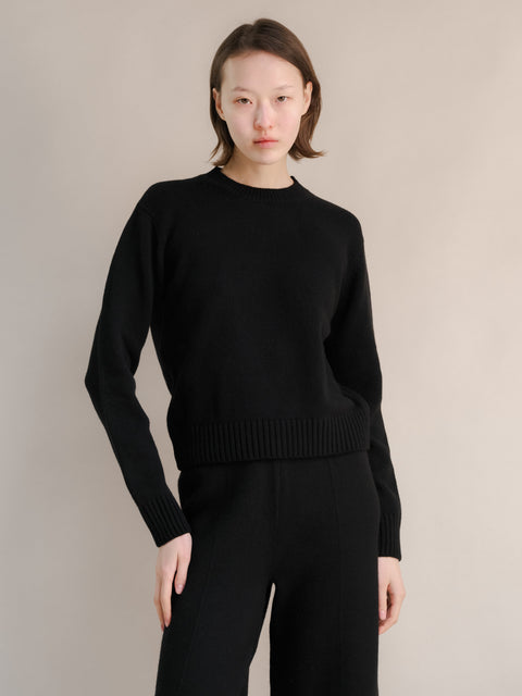Cashmere Mix Crewneck Sweater - Lèmme