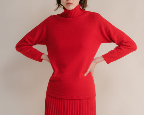 Cashmere Mix Turtleneck Sweater (3D-Knit) - Lèmme