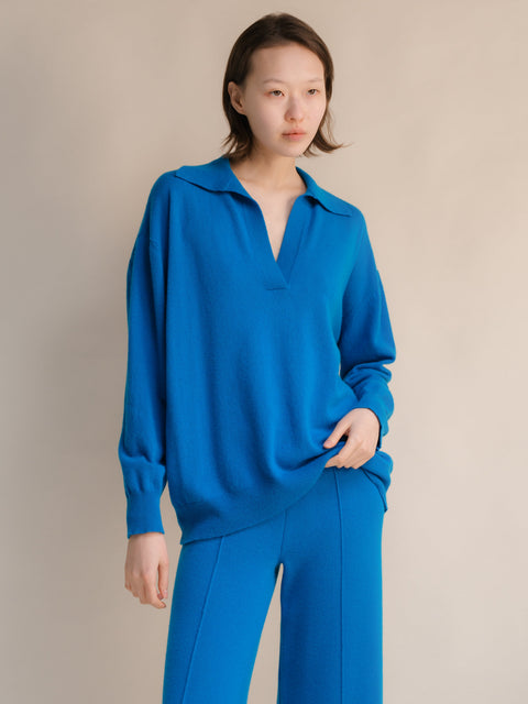 Cashmere Mix Polo Knit - Lèmme