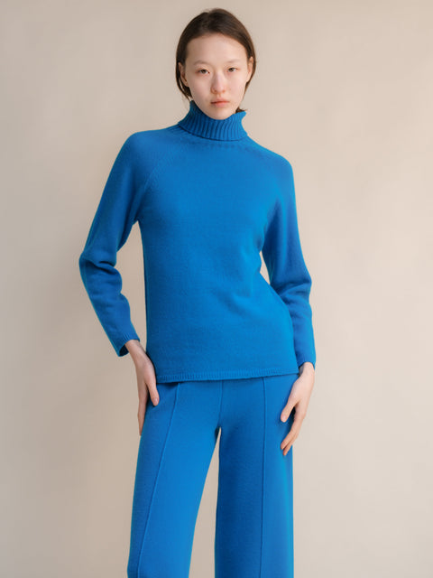 Cashmere Mix Turtleneck Sweater (3D-Knit) - Lèmme