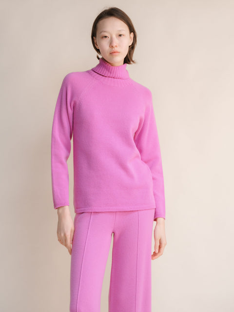 Cashmere Mix Turtleneck Sweater (3D-Knit) - Lèmme