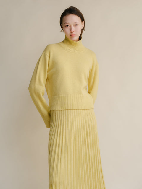 Cashmere Mix Turtleneck Sweater - Lèmme