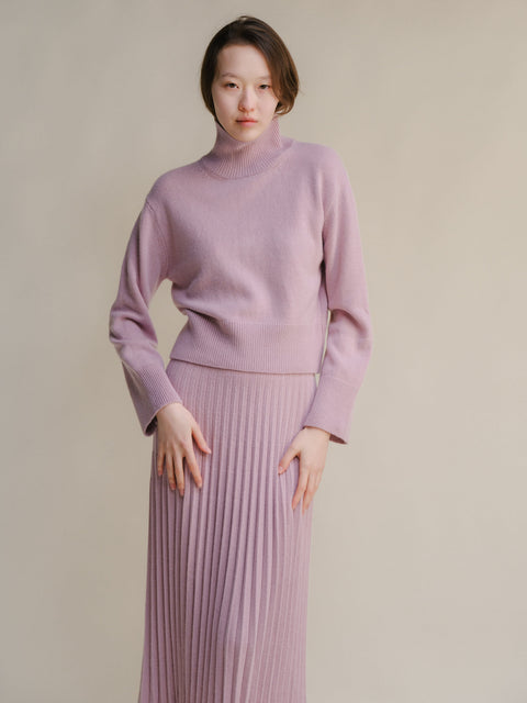 Cashmere Mix Turtleneck Sweater - Lèmme