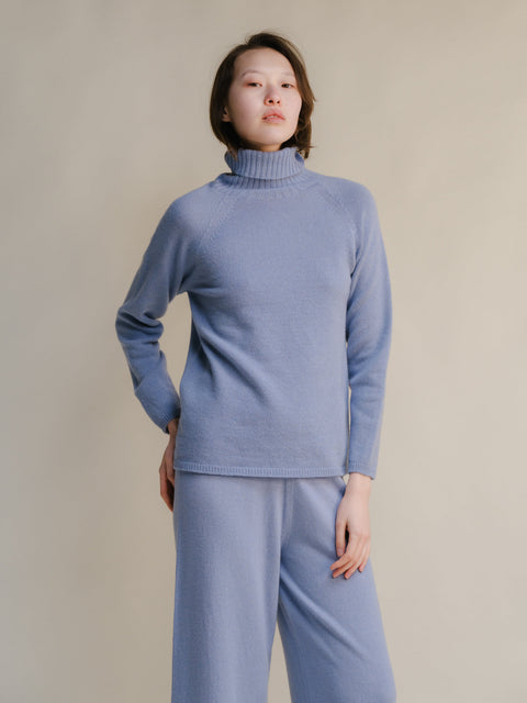 Cashmere Mix Turtleneck Sweater (3D-Knit) - Lèmme