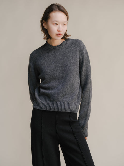Pure Cashmere Crewneck Sweater - Lèmme