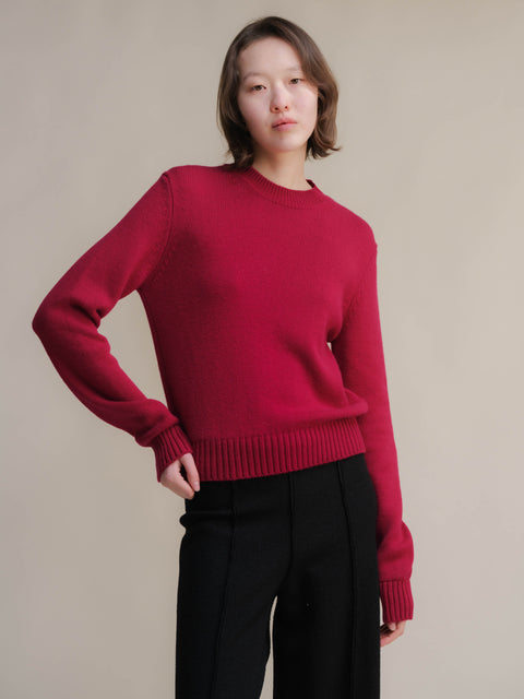 Pure Cashmere Crewneck Sweater - Lèmme