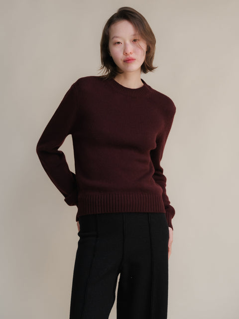 Pure Cashmere Crewneck Sweater - Lèmme
