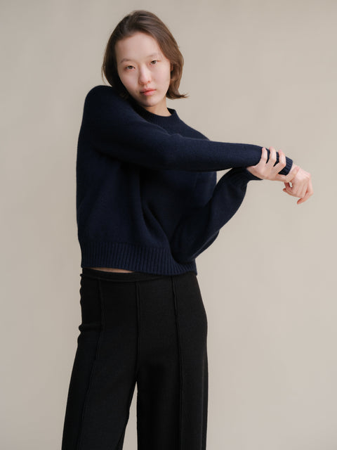 Pure Cashmere Crewneck Sweater - Lèmme