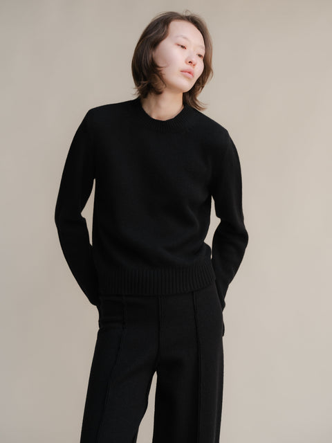 Pure Cashmere Crewneck Sweater - Lèmme