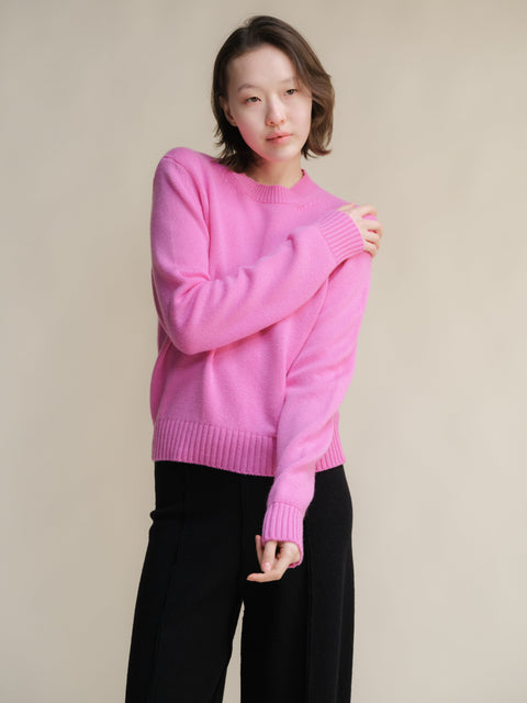 Pure Cashmere Crewneck Sweater - Lèmme