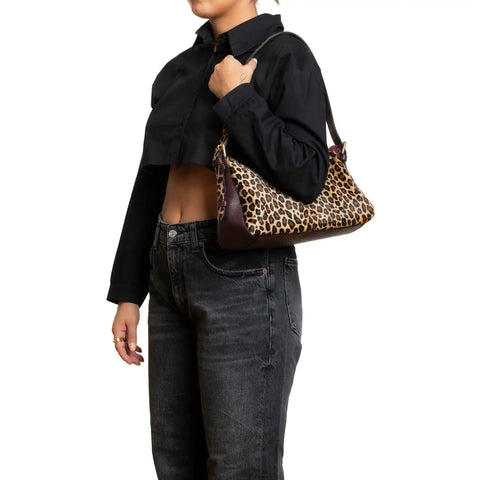 Tote Bag in Pony Hair & Pebbled Leather