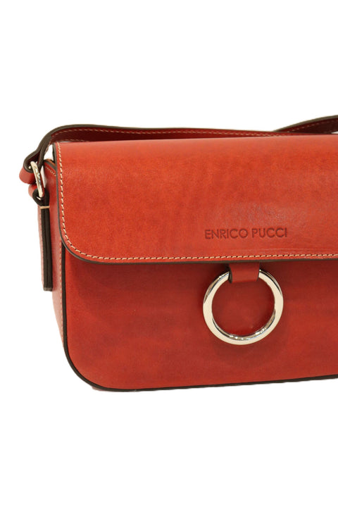 Tuscan Leather Shoulder Bag (Ring Magnetic Closure)