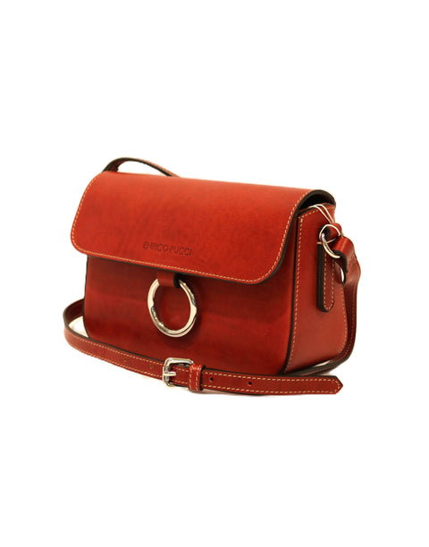 Tuscan Leather Shoulder Bag (Ring Magnetic Closure)