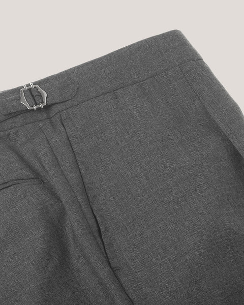 Trousers - 2PLY Mid Gray Pommella Napoli