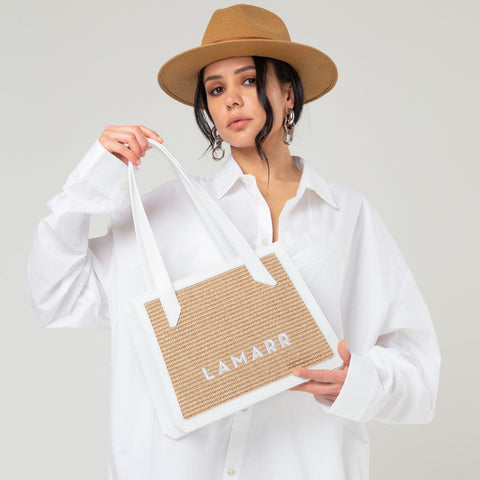 Bag - Beatrix white small Lamarr