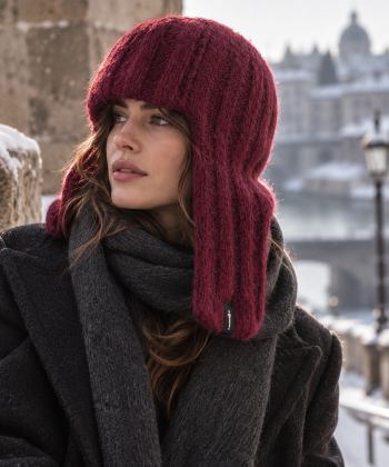 Bessie Alpaca Winter Hat – Magenta
