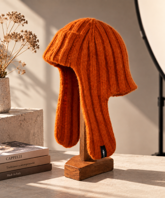 Bessie Alpaca Winter Hat – Orange
