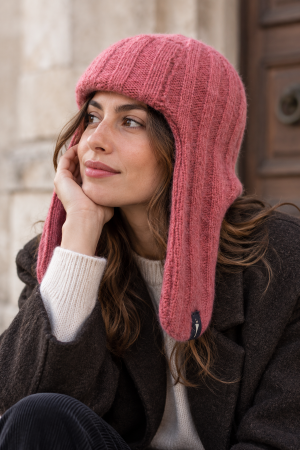 Bessie Alpaca Winter Hat – Rose