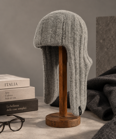 Bessie Alpaca Winter Hat – Grey
