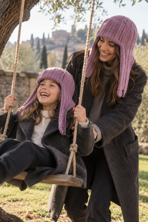 Bessie Alpaca Winter Hat – Lilac