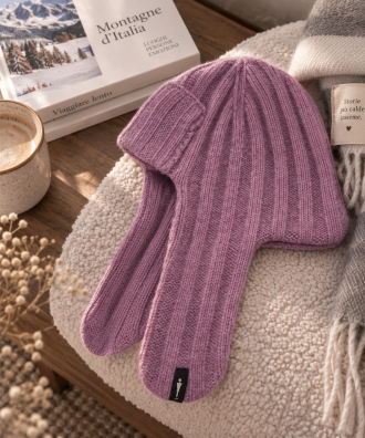 Bessie Alpaca Winter Hat – Lilac