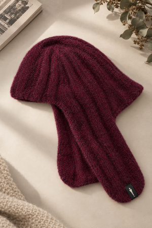 Bessie Alpaca Winter Hat – Bordeaux