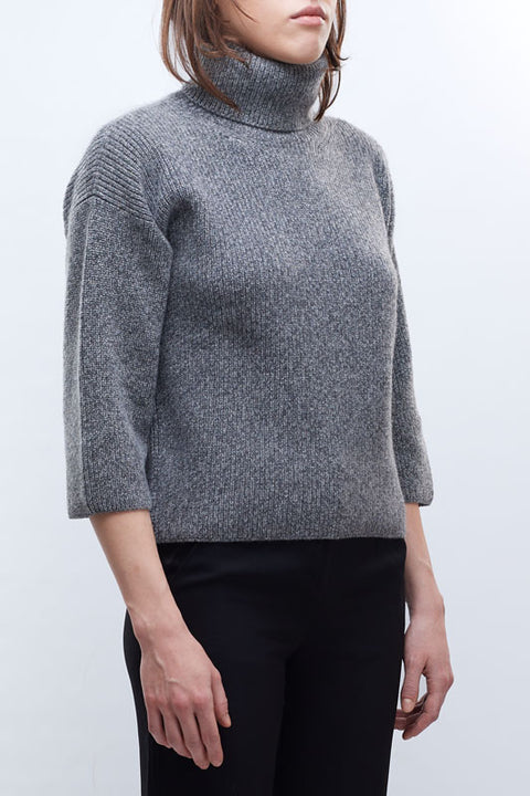 Turtleneck - Grey Three-quarter Confezioni Giovi