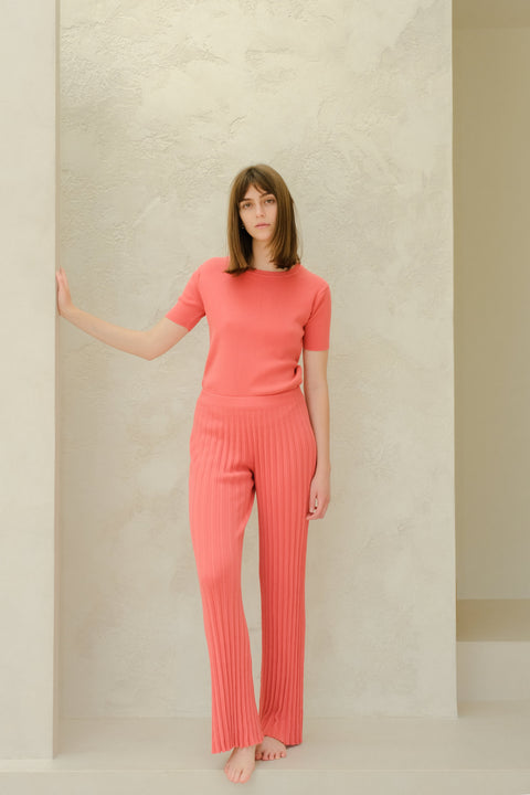 Fine Cotton Plissé Pants (3D-Knit) - Lèmme
