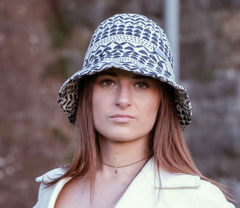 Egle Geometric Hat – Blue