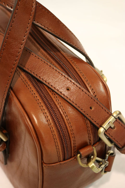 Tuscan Leather Top Handle Bag (Double Zip)