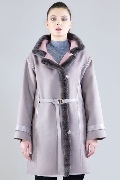 Coat - Art. Cashdouble col. Rosewood Marester