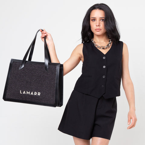 Bag - Beatrix black big Lamarr